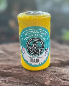 Künstliche Sehne 8 Unzen 300 Yards (900 Fuß) GELB Gudebrod Hergestellt in den USA - Bild 1 von 1