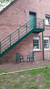 Podest Stahltreppe Vollverzinkt und Pulverbeschichtet 3,18m Nach maß in 14 Tagen - Bild 1 von 8