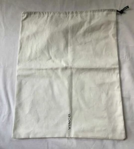 Vince Dust Bag Storage Cover Pouch Drawstring White 17.2" X 13.8" - Picture 1 of 5