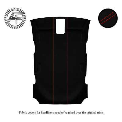 LUXE SUEDE HEADLINER COVER FOR VW TOUAREG MK1 2002-2011 - Image 1 of 4