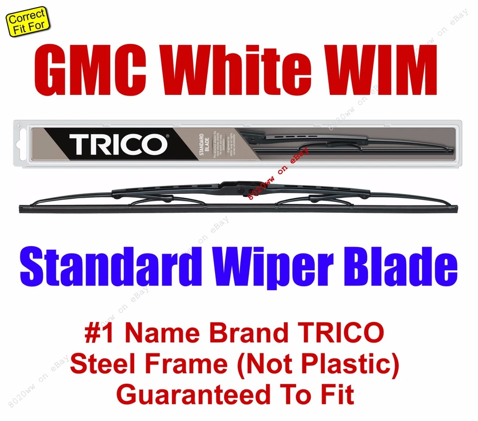 Escobilla limpiaparabrisas (cantidad 1) estándar - se adapta a 1991-1994 blanca GMC WIM - 30200 Foto 1 de 1