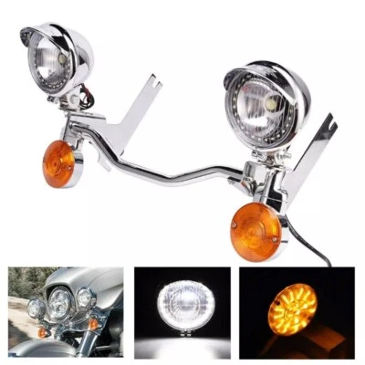 Turn Signal Light Bar Passing Kit Fog for Harley Electra Glide Ultra Classic - Image 1 of 4