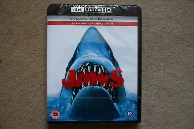 4K UHD  BLU-RAY  JAWS   BRAND NEW SEALED UK STOCK - Image 1 of 2