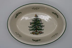 Spode Christmas Tree Porzellan ovale Servierschüssel - Ofen zu Tisch - 12,5" breit - Bild 1 von 9
