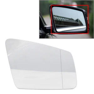 White Side Mirror Glass For Mercedes Benz C E S GLK CL CLS Class W204 W212 W221 - Picture 1 of 6