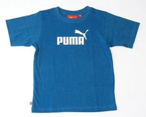 Puma Signature Teal Short Sleeve Tee T Shirt Little Boy's Size 4 NWT - Picture 1 of 1