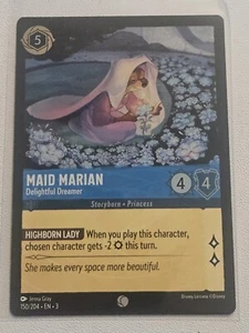 Lorcana Into the  Inklands- Maid Marian - Delightful Dreamer 150/204 Cold Foil - Picture 1 of 11