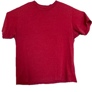 Eddie Bauer Men's Shirt Size  XL Red Short Sleeve Cotton  Crew T Shirt - Picture 1 of 11