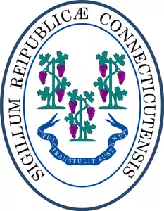 Seal of the State of Connecticut Stati Uniti sigilli stampa artistica simbolo - Foto 1 di 3
