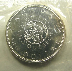 1964 Canada Silver Dollar, Confederation Conferences, Uncirculated in OGP - Picture 1 of 3