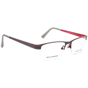 Prodesign Denmark Eyeglasses 1387 c.6631 Pure Titanium Gray Half Rim 56[]18 140 - Picture 1 of 10