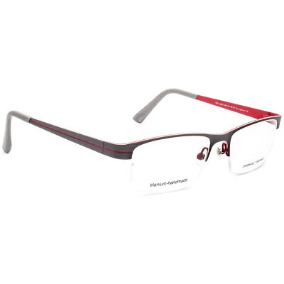 Prodesign Denmark Eyeglasses 1387 c.6631 Pure Titanium Gray Half Rim 56[]18 140 - Image 1 of 4