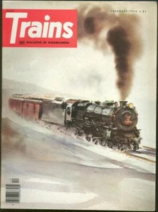 Trains Magazine December 1976 Washington's Eye View of US Rails Classic Photos - Picture 1 of 1