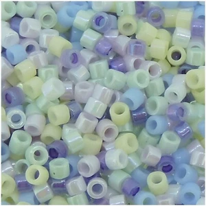 Spring Collection Mix, Miyuki Delica Seed Beads, Size 11/0, 7 Gram Tube - Picture 1 of 4