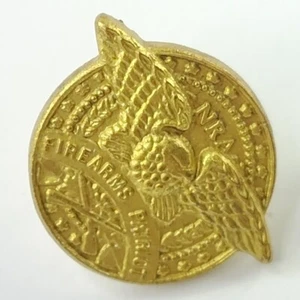 De colección Coleccionable NRA Armas de Fuego Patriota Metal Pinback Solapa Prendedor Sombrero Chaleco Águila - Imagen 1 de 8
