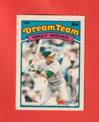 1989 Topps Kmart DREAM TEAM # 4 Walt Weiss OAKLAND ATHLETICS - Image 1 of 2