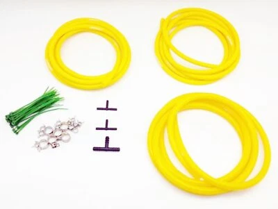 AUTOBAHN88 Engine ROOM Silicone Vacuum Hose DressUp Kit DIY YELLOW Fit honda - Image 1 of 4