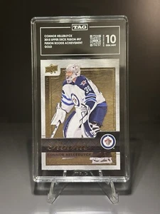 CONNOR HELLEBUYCK 2015-2016 UD FUSION GOLD ROOKIE - ETIQUETA 10 - POP 1 - Imagen 1 de 2