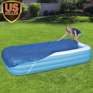 Rectangle Pool Cover,Pool Cover for Inflatable Pool,Rectangular Inflatable Sw... - Picture 1 of 12