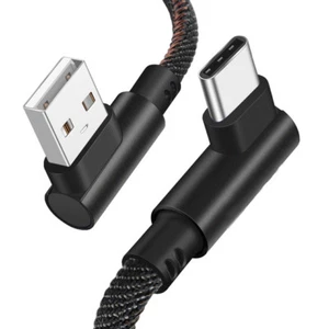 Type C 90 Degree Right Angle USB C 3.1 Fast Data Sync Charging Charger Cable Hot - Picture 1 of 14