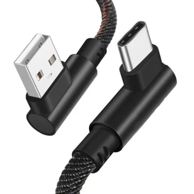 Type C 90 Degree Right Angle USB C 3.1 Fast Data Sync Charging Charger Cable Hot - Image 1 of 4