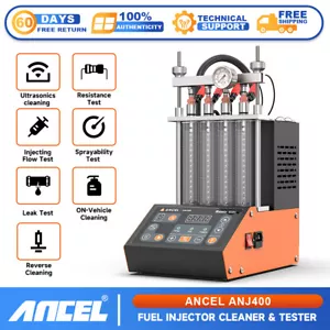 ANCEL ANJ400 Car Fuel Injector Cleaner Tester Ultrasonic Cleaning Machine Tester - Picture 1 of 17