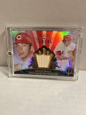 2014 Topps Tribute To The Throne Johnny Bench Game Used Memorabilia 02/10 - Image 1 of 2