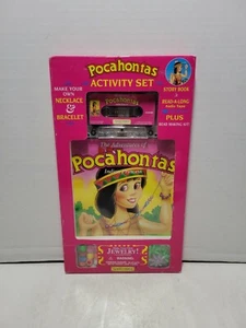 Vintage Pocahontas Activity Set Jewelry Necklace Bracelet Story Book Read-a-Long - Picture 1 of 7