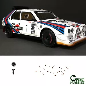 RC 1/10 BLACK MICRO SCREWS M1.0x3mm x25pcs Set Fender Drift Car Body Scale - Picture 1 of 10