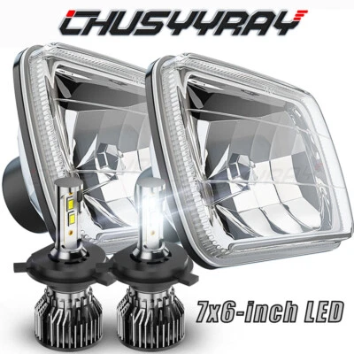 Juego de 2 Faros LED 7x6 5x7 Hi/Lo DOT H6054 FIT Isuzu Pickup I-Mark Foto 1 de 4