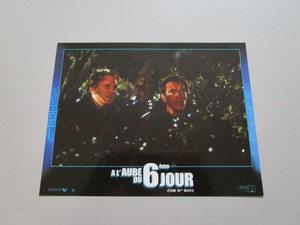 ARNOLD SCHWARZENEGGER MICHAEL RAPAPORT A L'AUBE... (THE 6TH DAY) LOBBY CARD LB2