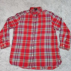 Lauren Ralph Lauren Jeans Co Damen Hemd Rot M Kariert Knopfleiste Tasche Freizeit - Bild 1 von 11