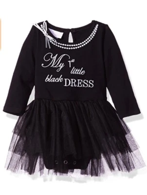 Vestido tutú tejido con apliques Bonnie bebé niña de una pieza, ¡talla 3-6 meses! Foto 1 de 4