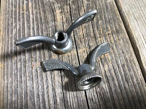 VINTAGE BIKE BICYCLE WING NUTS SOWA HUB NUTS NEW WHEEL WINGNUTS WING NUT WINGNUT - Picture 1 of 3