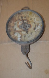 Antigua escala Triner vintage y Mfg. Co 20-lb oficina de correos escala colgante tienda de campo - Imagen 1 de 9