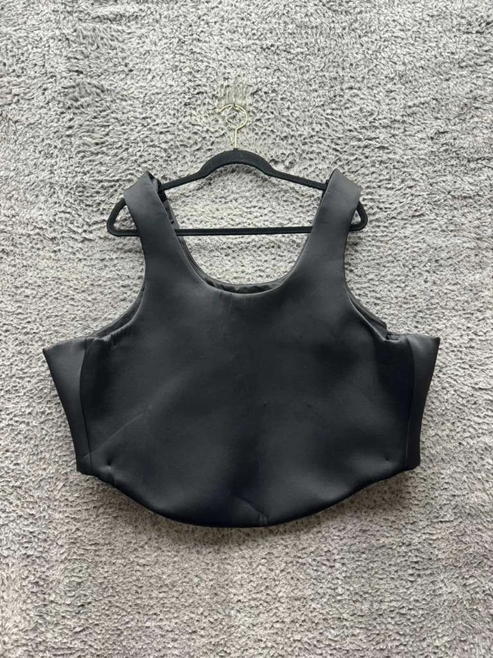 Regata Runway Marc Jacobs Bustier sem mangas cropped preta feminina tamanho P - Imagem 1 de 4