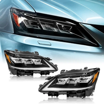 LED Headlights For 2013-2015 LEXUS GS250 GS350 Xenon Single Beam to Triple Beams - Image 1 of 4