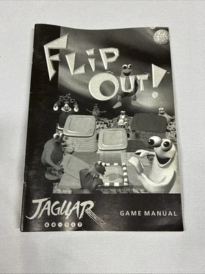 Flip Out (Atari Jaguar) Instruction Manual Only Authentic Original - Image 1 of 4