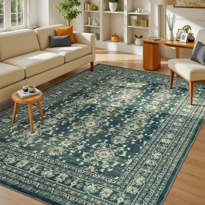 Lessymo 5x7 Area Rugs for Living Room, Machine Washable Non Slip Rug, Soft Lo...