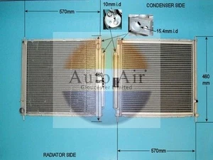 Air Conditioning Condenser A/C Air Con Fits Renault Clio AUTO AIR 16-9980 - Picture 1 of 6