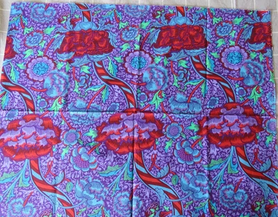 KAFFE FASSETT HERALDIC COBALT  17” X WOF GP84      original issue - Image 1 of 3