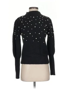 Lucy Paris Women Black Turtleneck Sweater S - Picture 1 of 4