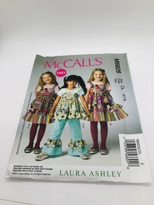 McCall’s Laura Ashley Mädchen Top Kleid Schürze Hose Muster Gr. 6-8 ungeschnitten M6826 - Bild 1 von 2