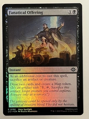 Fanatical Offering The Lost Caverns of Ixalan Foil MTG NM - Image 1 of 2