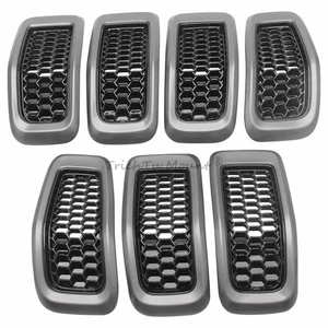 Graue Frontstoßstange, obere Kühlergrillverkleidung für Jeep Cherokee 2014-2018 - Picture 1 of 24