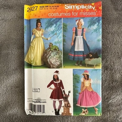 Simplicity Pattern 2827 Costume Sz 14-20 Adult & Pet Cosplay Santa Elf  Fantasy - Image 1 of 4