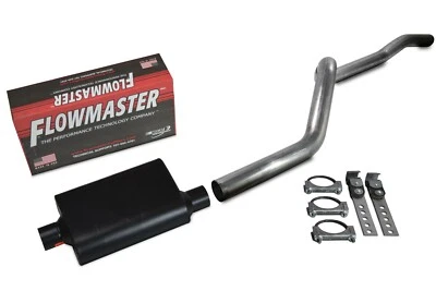84-01 Jeep Cherokee XJ 4.0L 2.5" Aluminized Exhaust Kit Flowmaster Super 44 Foto 1 de 4