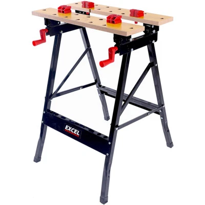 Workbench Foldable Wooden Portable Clamping Folding Worktop Table With Stand DIY - Image 1 of 4