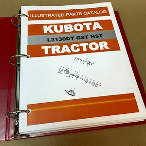 Parts Manual for Kubota L3130 DT GST HST Tractor Exploded Views Assembly Catalog - Picture 1 of 9