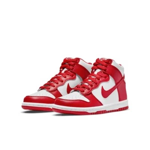 Nike Dunk High Championship White University Red US Men 9 -New, Authentic, Boxed - Picture 1 of 6